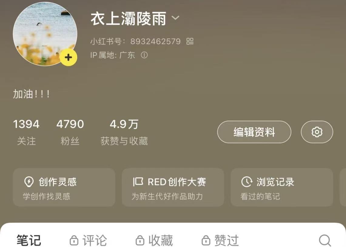 个人自媒体账号 — 小红书运营